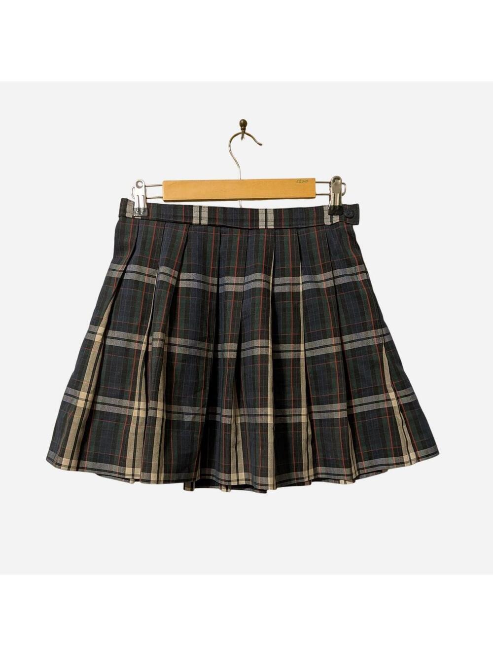90s Pleated Plaid Tartan Mini Skirt Preppy Coquette Schoolgirl Skirt XS/S
